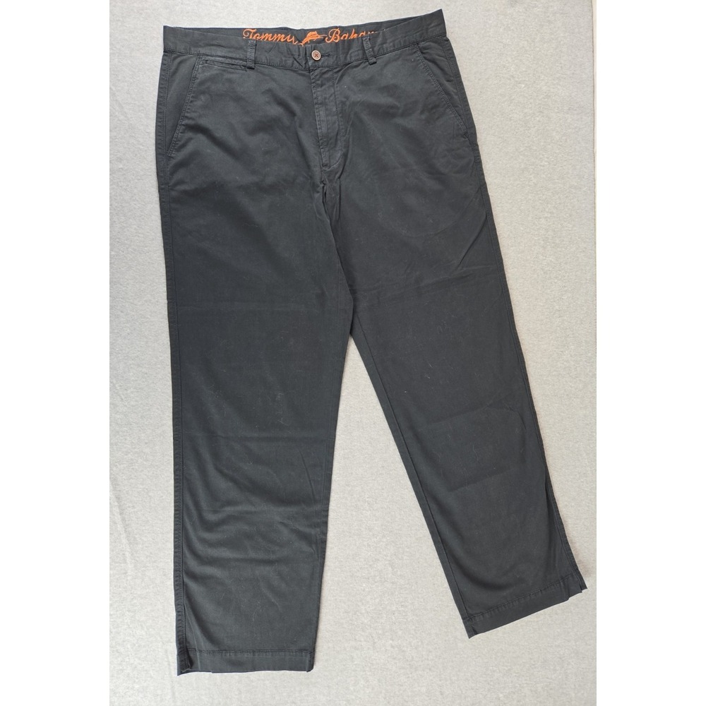 Tommy Bahama Pants Mens 36x32 Blue Khaki Chino Flat Front Business Casual Slacks